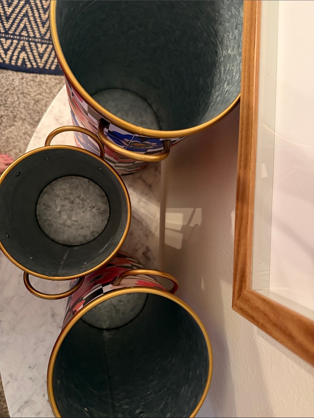 MacKenzie-Childs Dolce Vita Flower Buckets - Picture 3 of 4